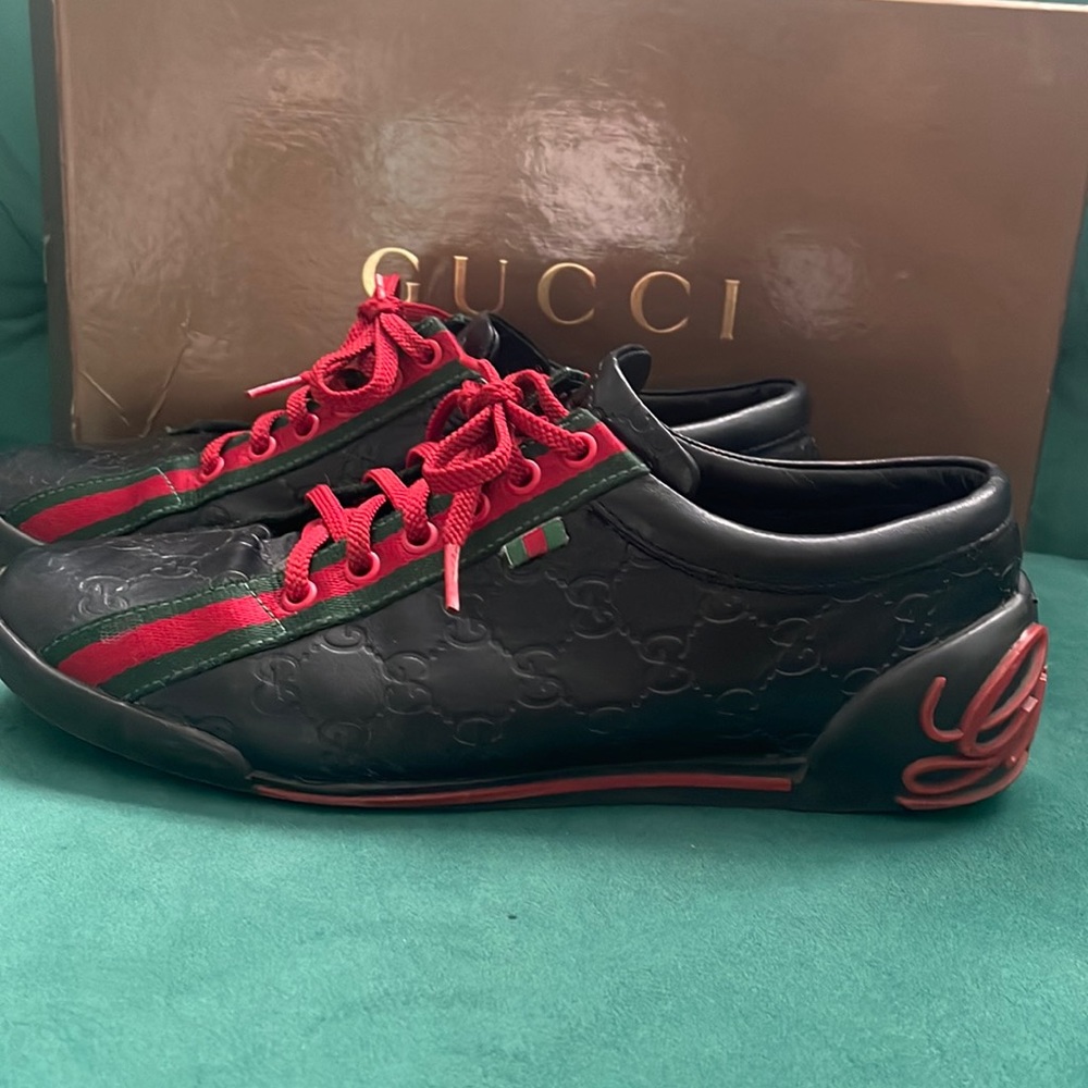 Gucci Men GG Stripe Tennis Sneaker